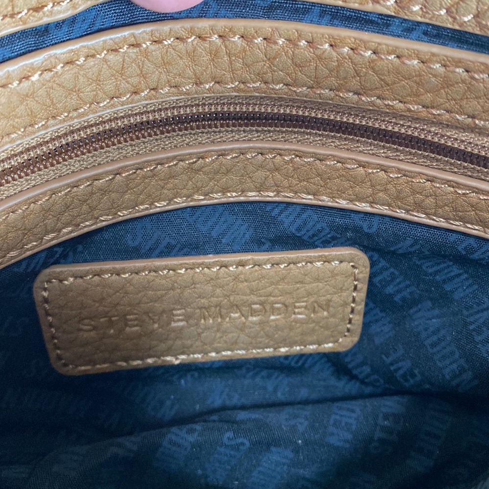 STEVE MADDEN Tan Faux Leather Studded Crossbody - Picture 11 of 11